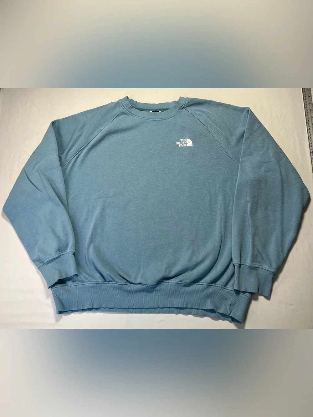 The North Face Men’s Evolution Crewneck Sweatshirt Teal Blue - XL